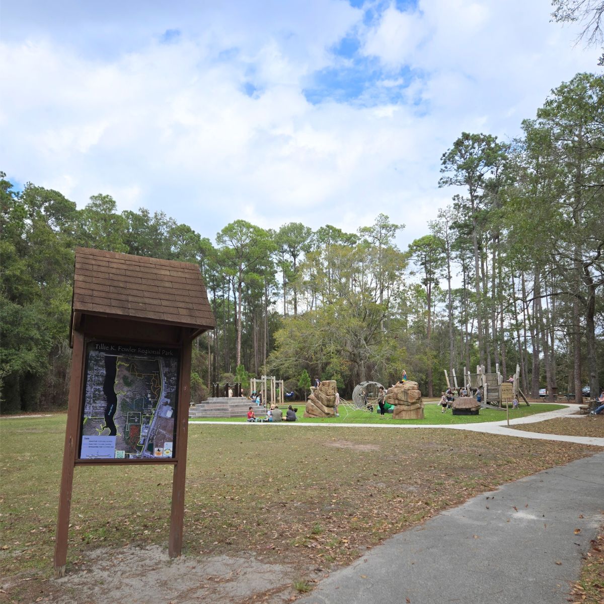 Family-friendly playground at Tillie Fowler Park Jacksonville